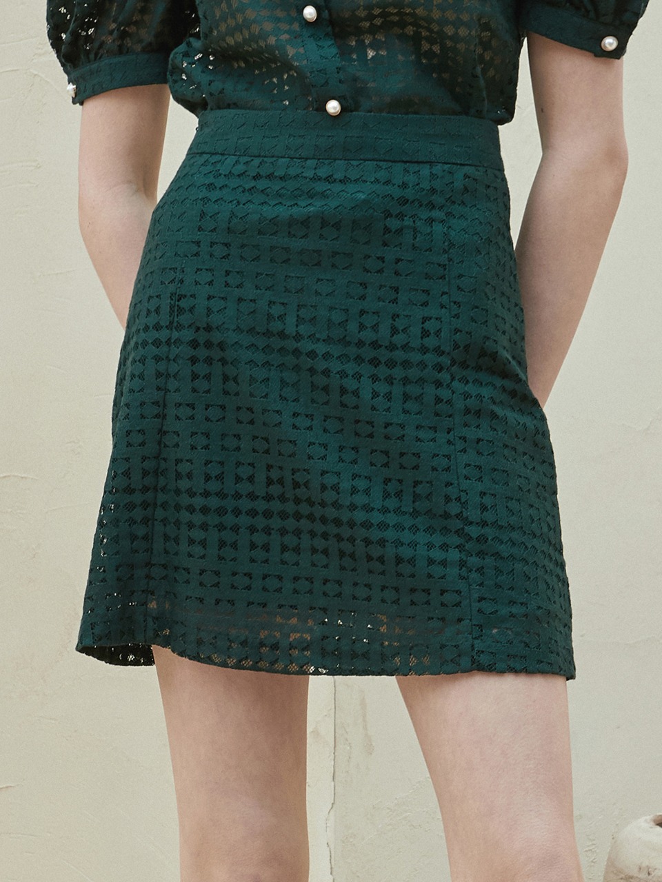 j786 dia mini skirt (green)